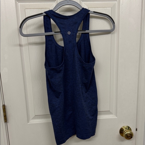 Lululemon Swiftly Tech Racerback in Sapphire Blue/Black: 6 - Picture 6 of 8